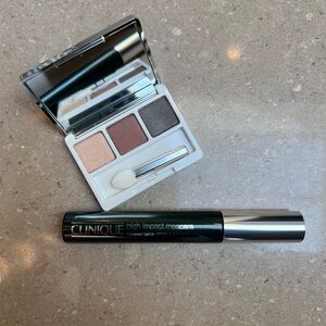 NWT Clinique High Impact Mascara in black & Eyeshadow Set in neutral shades! 👁️